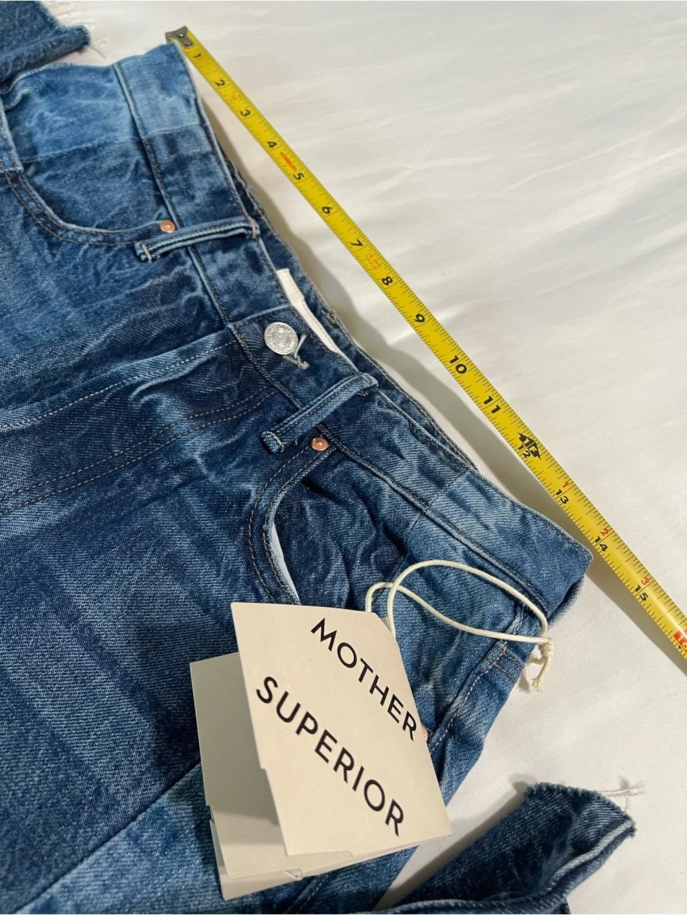 MOTHER The Tux Sidestepper Sneak Fray Jeans - Picture 10 of 14